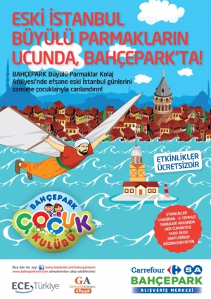Bahçepark Çocuk Kulübü İstanbul'u Keşfe Çıkıyor! Etkinlik Afişi