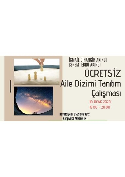 ÜCRETSİZ Aile Dizimi Çalışması Tanıtım Semineri Etkinlik Afişi