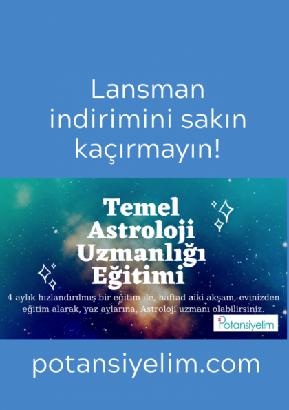 Temel Seviye Astroloji Uzmanlığı Eğitimi Etkinlik Afişi