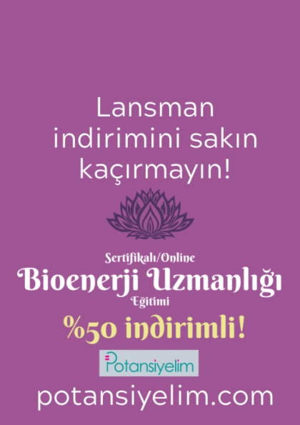 Sertifikalı Bioenerji Uzmanlığı Eğitimi Etkinlik Afişi