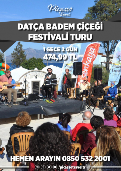 Datça Badem Çiçeği Festivali Turu Etkinlik Afişi