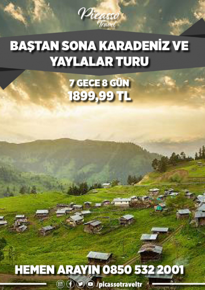 BAŞTAN SONA KARADENİZ VE YAYLALAR TURU Etkinlik Afişi