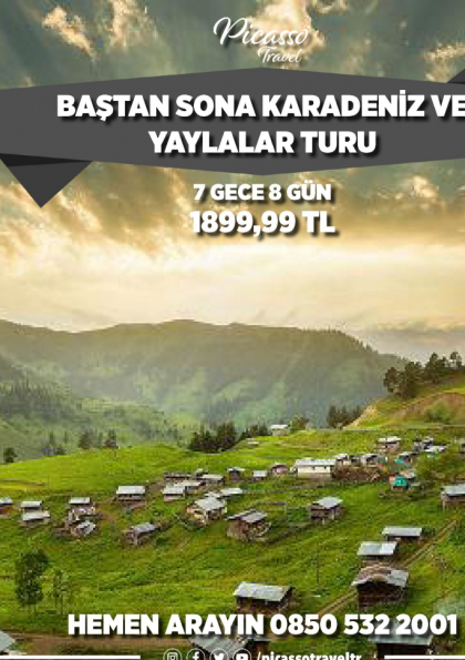 BAŞTAN SONA KARADENİZ VE YAYLALAR TURU Etkinlik Afişi