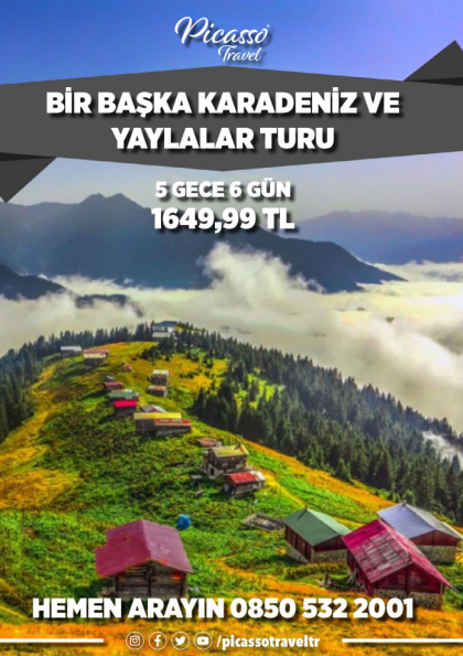 BİR BAŞKA KARADENİZ VE YAYLALAR TURU Etkinlik Afişi