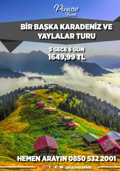 BİR BAŞKA KARADENİZ VE YAYLALAR TURU Etkinlik Afişi