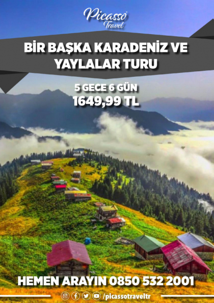 BİR BAŞKA KARADENİZ VE YAYLALAR TURU Etkinlik Afişi