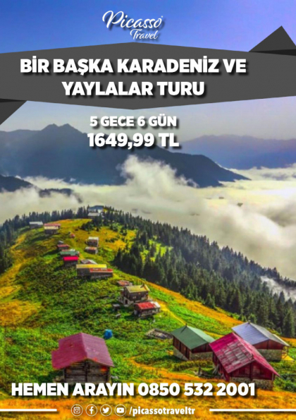 BİR BAŞKA KARADENİZ VE YAYLALAR TURU Etkinlik Afişi