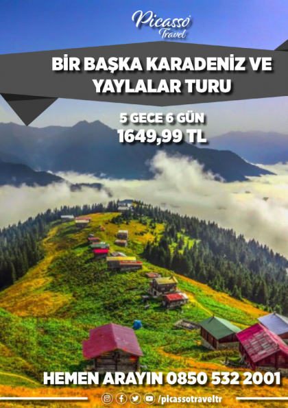 BİR BAŞKA KARADENİZ VE YAYLALAR TURU Etkinlik Afişi