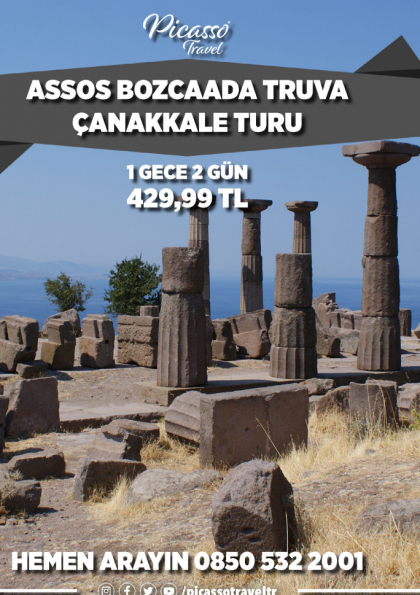 Assos Bozcaada Truva Çanakkale Turu Etkinlik Afişi