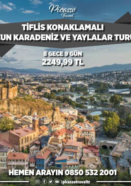 Tiflis Konaklamalı Uzun Karadeniz ve Yaylalar Turu Etkinlik Afişi
