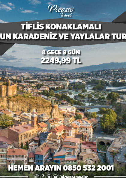 Tiflis Konaklamalı Uzun Karadeniz ve Yaylalar Turu Etkinlik Afişi