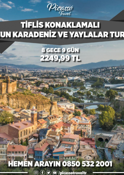 Tiflis Konaklamalı Uzun Karadeniz ve Yaylalar Turu Etkinlik Afişi