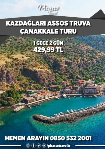 Kazdağları Assos Truva Çanakkale Turu Etkinlik Afişi