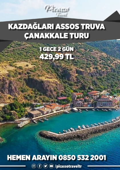 Kazdağları Assos Truva Çanakkale Turu Etkinlik Afişi