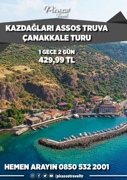 Kazdağları Assos Truva Çanakkale Turu Etkinlik Afişi