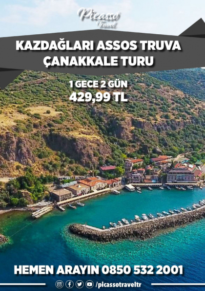 Kazdağları Assos Truva Çanakkale Turu Etkinlik Afişi