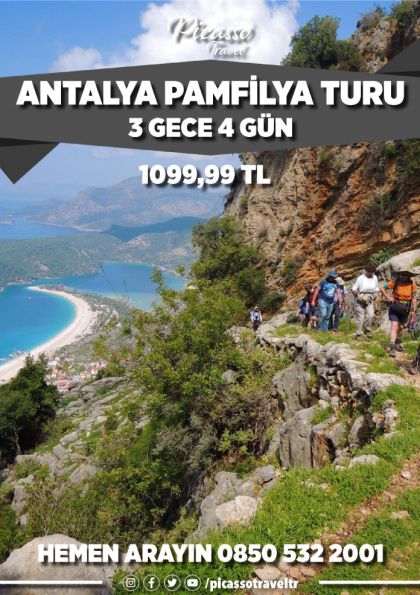 Antalya Pamfilya Turu Etkinlik Afişi