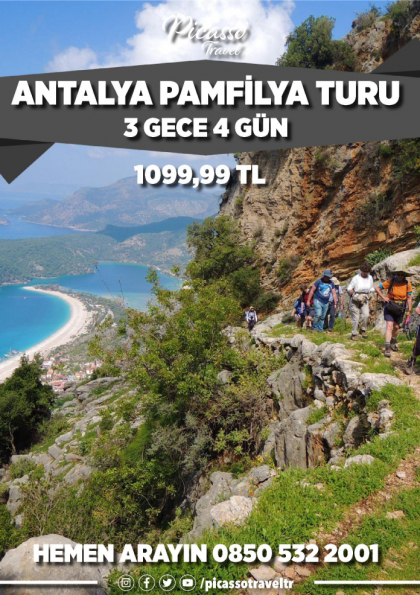 Antalya Pamfilya Turu Etkinlik Afişi