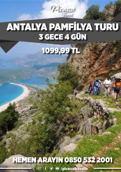 Antalya Pamfilya Turu Etkinlik Afişi