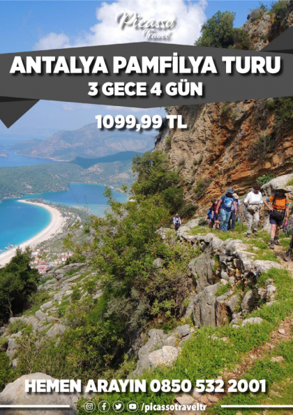 Antalya Pamfilya Turu Etkinlik Afişi