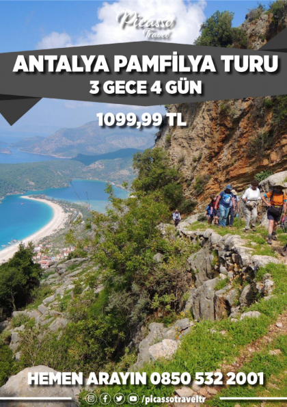 Antalya Pamfilya Turu Etkinlik Afişi