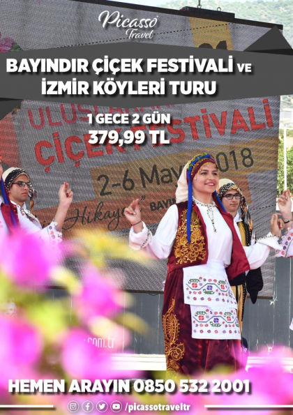 Bayındır Çiçek Festivali ve İzmir Köyleri Turu Etkinlik Afişi