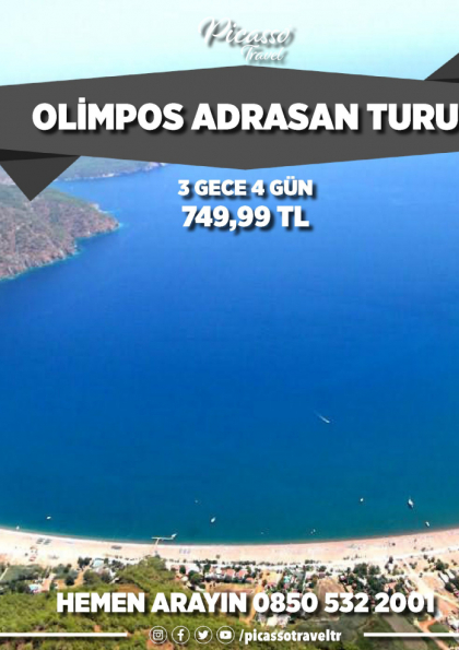 OLİMPOS ADRASAN TURU Etkinlik Afişi