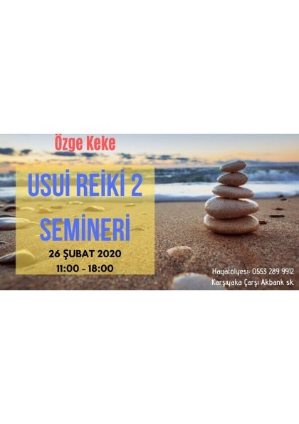 Usui Reiki 2. Aşama Semineri Etkinlik Afişi