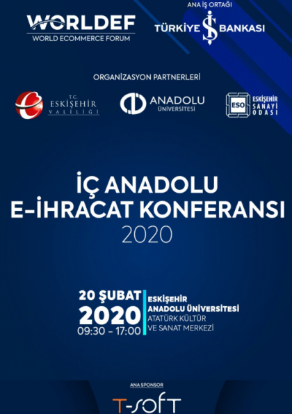 İç Anadolu E-İhracat Konferansı 2020 Etkinlik Afişi