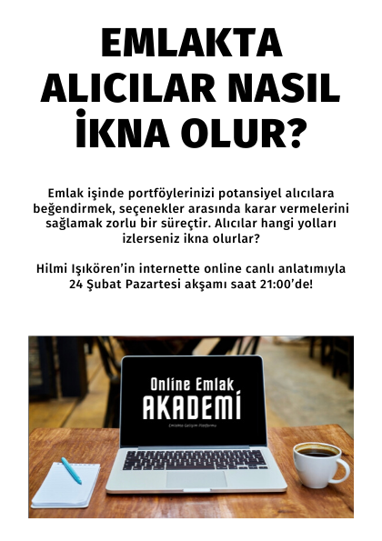 Emlakta alıcılar nasıl ikna olur? Etkinlik Afişi