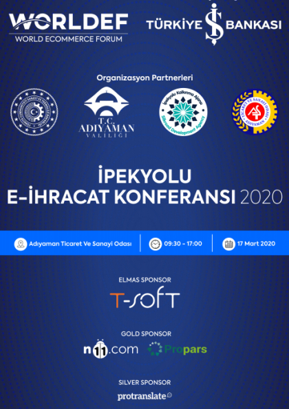 İpekyolu E-İhracat Konferansı 2020 Etkinlik Afişi