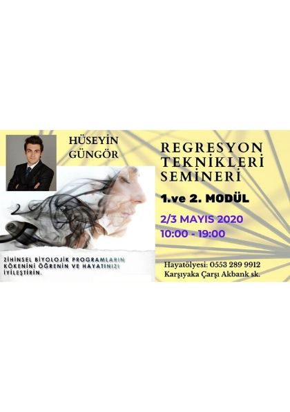 Hüseyin Güngör ''Regresyon Teknikleri Semineri'' Etkinlik Afişi