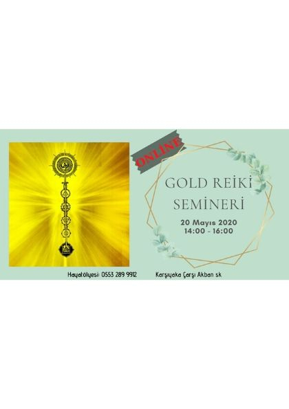 ONLİNE Gold Reiki Semineri Etkinlik Afişi