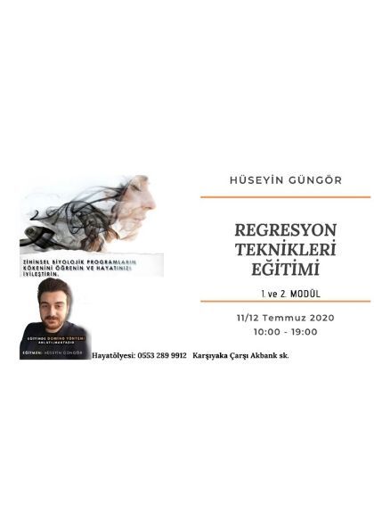 Hüseyin Güngör ile Regresyon Teknikleri Eğitimi Etkinlik Afişi