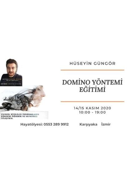 Hüseyin Güngör ile Domino Yöntemi Eğitimi Etkinlik Afişi