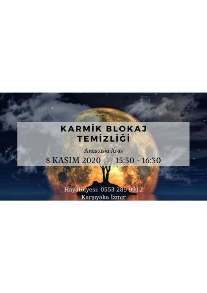 Karmik Blokaj Temizliği Çalışması Etkinlik Afişi