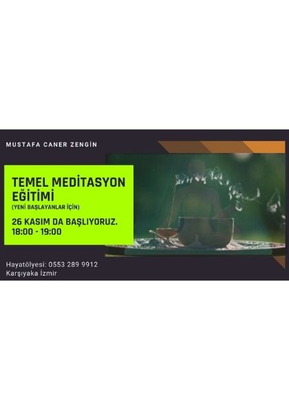 Temel Meditasyon Eğitimi Etkinlik Afişi