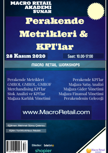 Perakende Metrikleri ve KPI'lar Eğitimi (Online) Etkinlik Afişi