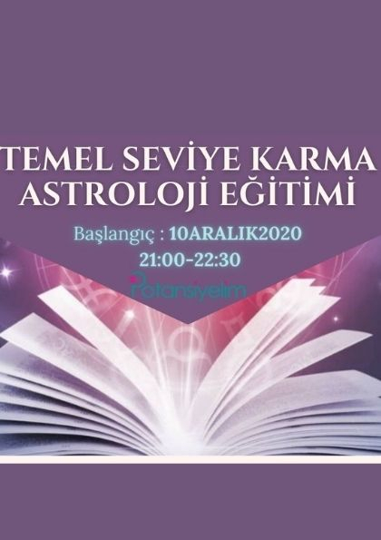 Temel Seviye Karma Astroloji Eğitimi Etkinlik Afişi