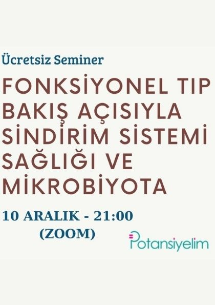 Fonksiyonel Tıp Bakış Açısıyla Sindirim Sistemi Sağlığı ve Mikrobiyota Etkinlik Afişi