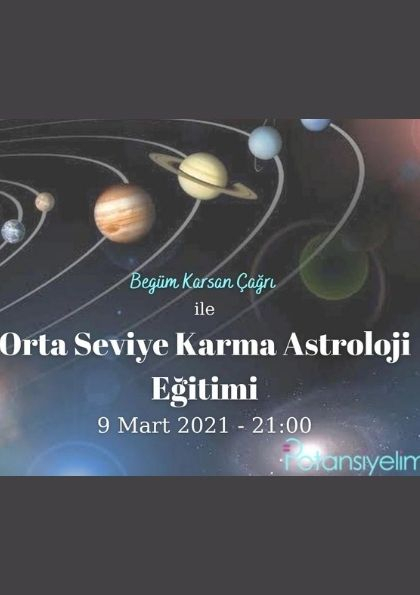 Orta Seviye Karma Astroloji Eğitimi Etkinlik Afişi