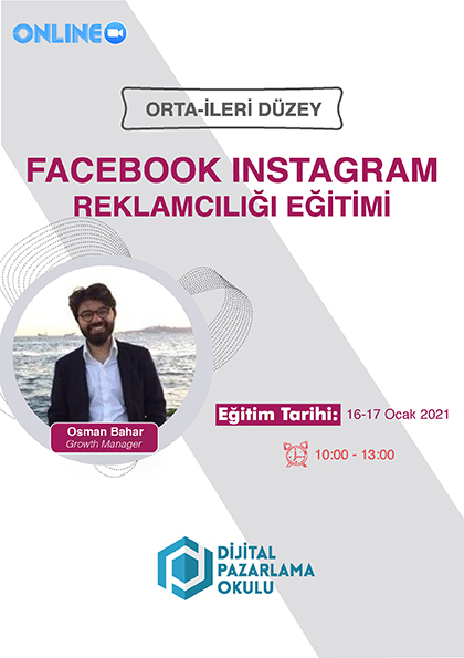 İleri Düzey Facebook & Instagram Reklamcılığı Eğitimi Etkinlik Afişi