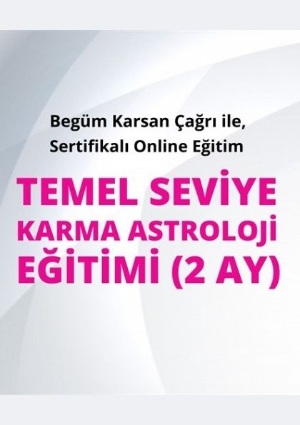 Temel Seviye Karma Astroloji Eğitimi Etkinlik Afişi