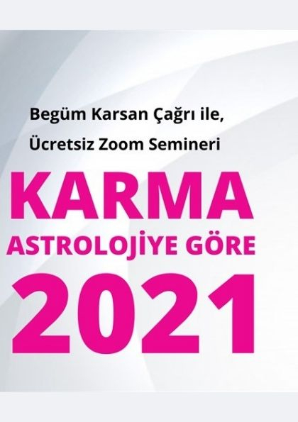 Karma Astrolojiye Göre 2021 Etkinlik Afişi