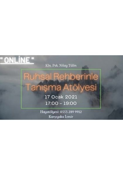 Ruhsal Rehberinle Tanışma Atölyesi Etkinlik Afişi