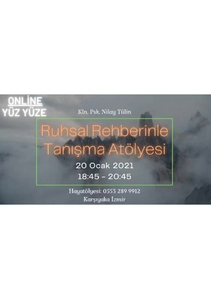 Ruhsal Rehberinle Tanışma Atölyesi Etkinlik Afişi