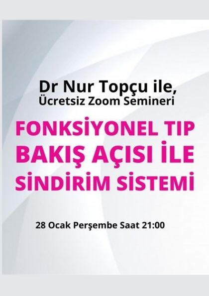 Fonksiyonel Tıp Bakış Açısı ile Sindirim Sistemi 3 Etkinlik Afişi