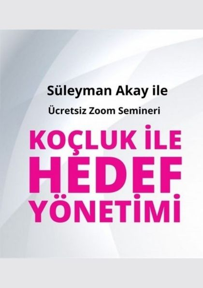 Koçluk ile Hedef Yönetimi Etkinlik Afişi