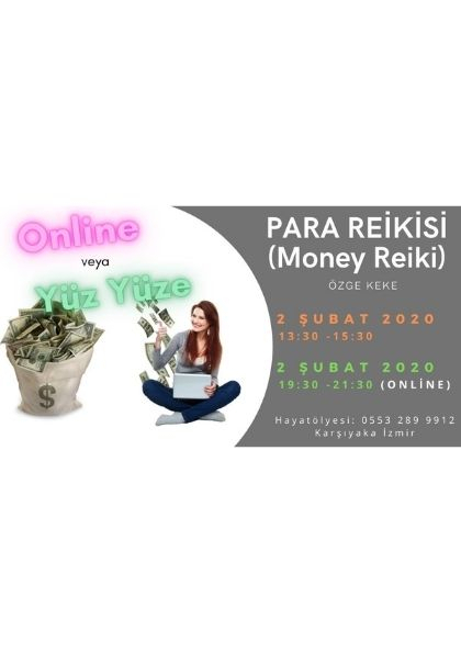 PARA REİKİSİ (MONEY REİKİ) 1. AŞAMA Etkinlik Afişi