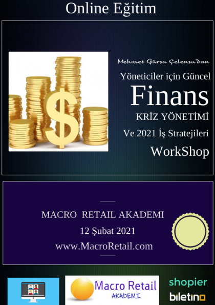 Yöneticiler için Finans, Kriz Yönetimi ve İş Stratejileri Eğitimi (Online) Etkinlik Afişi